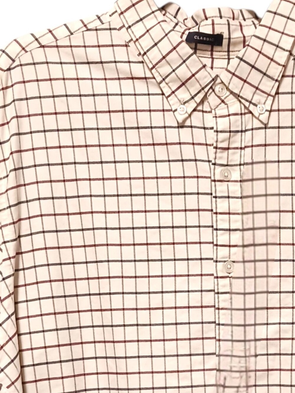 J.Crew Men’s Classic Button-Down – Neutral Grid Check-Classic Cut- XL EUC - Picture 6 of 10